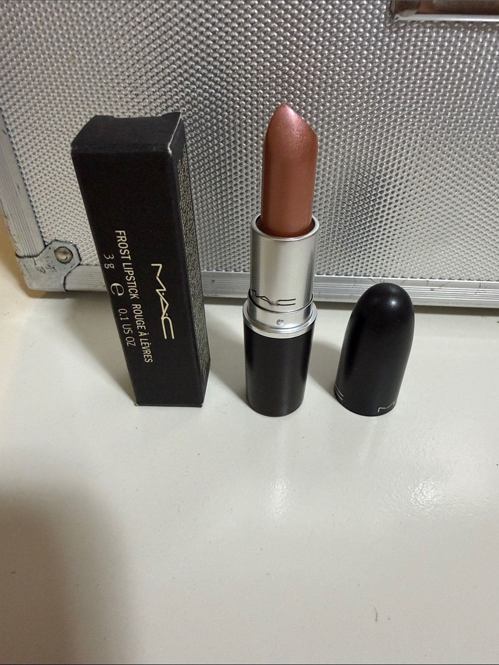 MAC Cosmetics Frost Lipstick - Shimmery Nude Peach